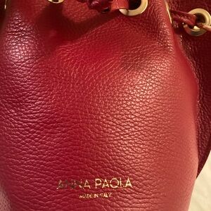 Red Anna Paola Leather Women's Bag